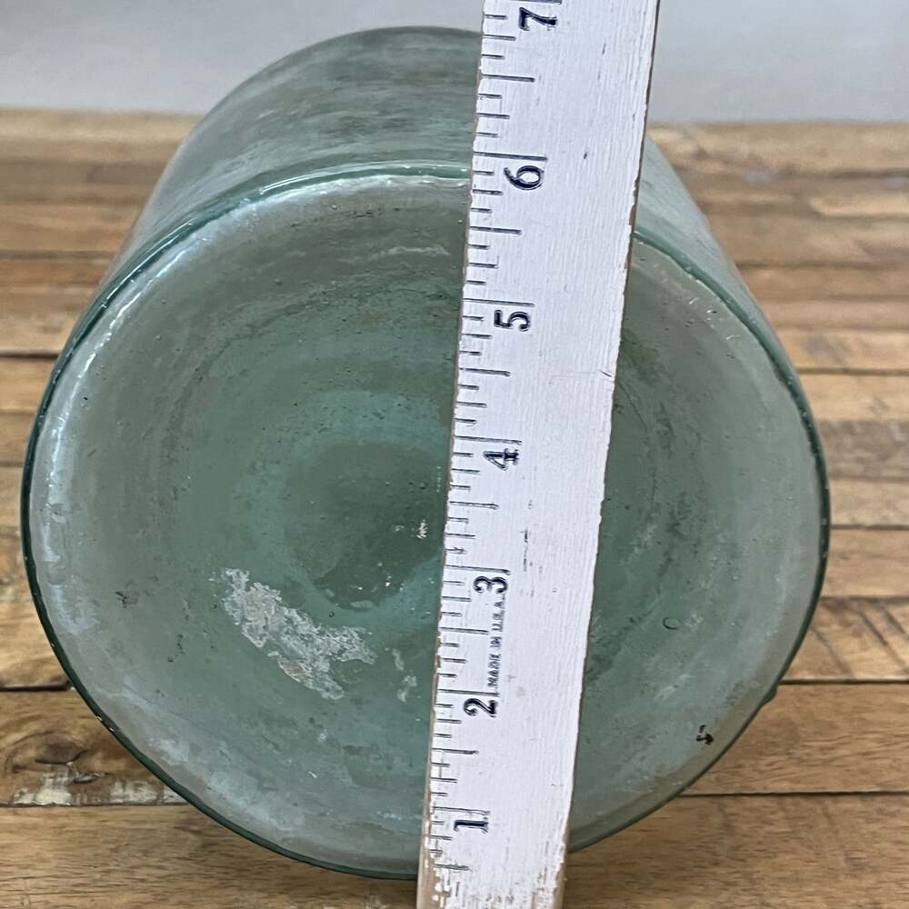 Antique Mold Blown Aqua Blue Large Demijohn Bottle 13.25” 1900's - Picture 14 of 16